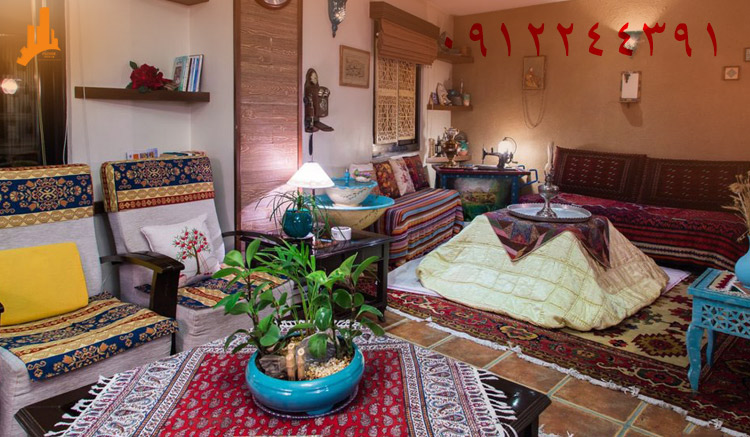 فضای داخلی سبک سنتی ایرانی در دکوراسیون داخلی